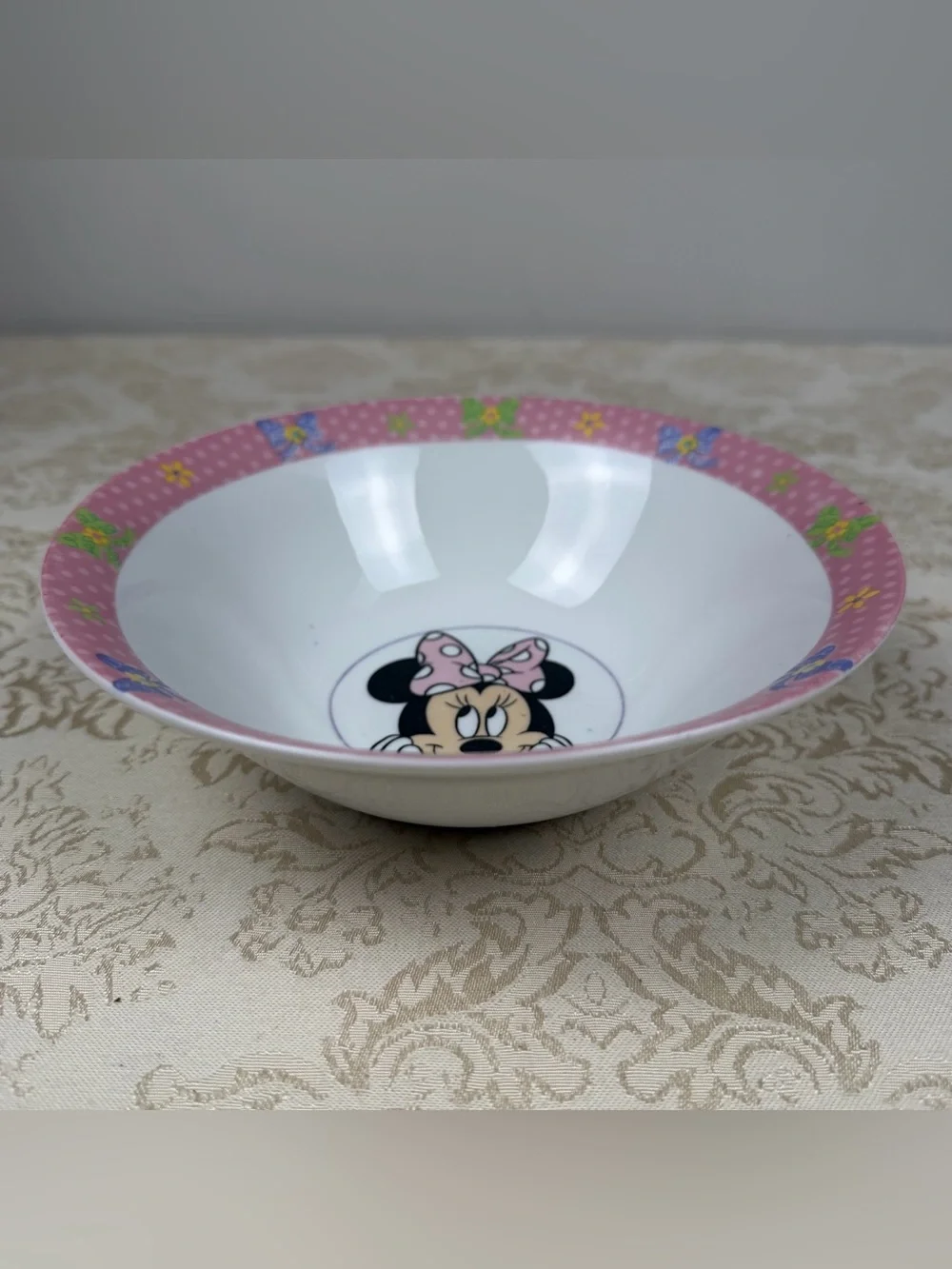 Disney Minnie Mouse Pink Cereal Bowl